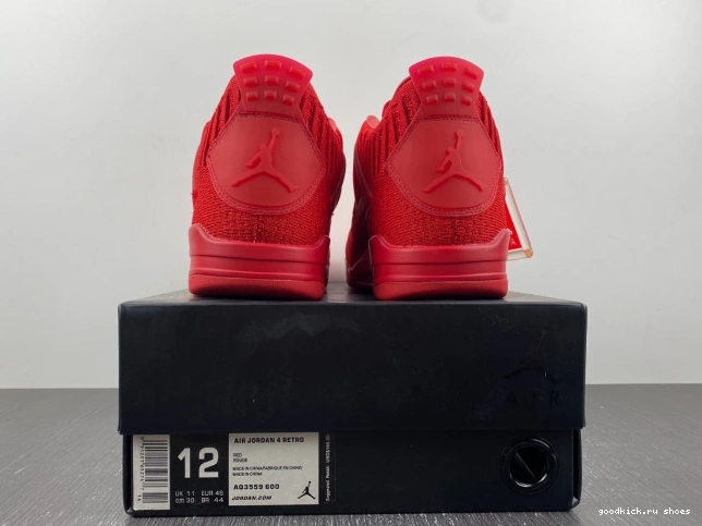 Rep AQ3559-600 Red 4 Retro Flyknit Jordan 0704